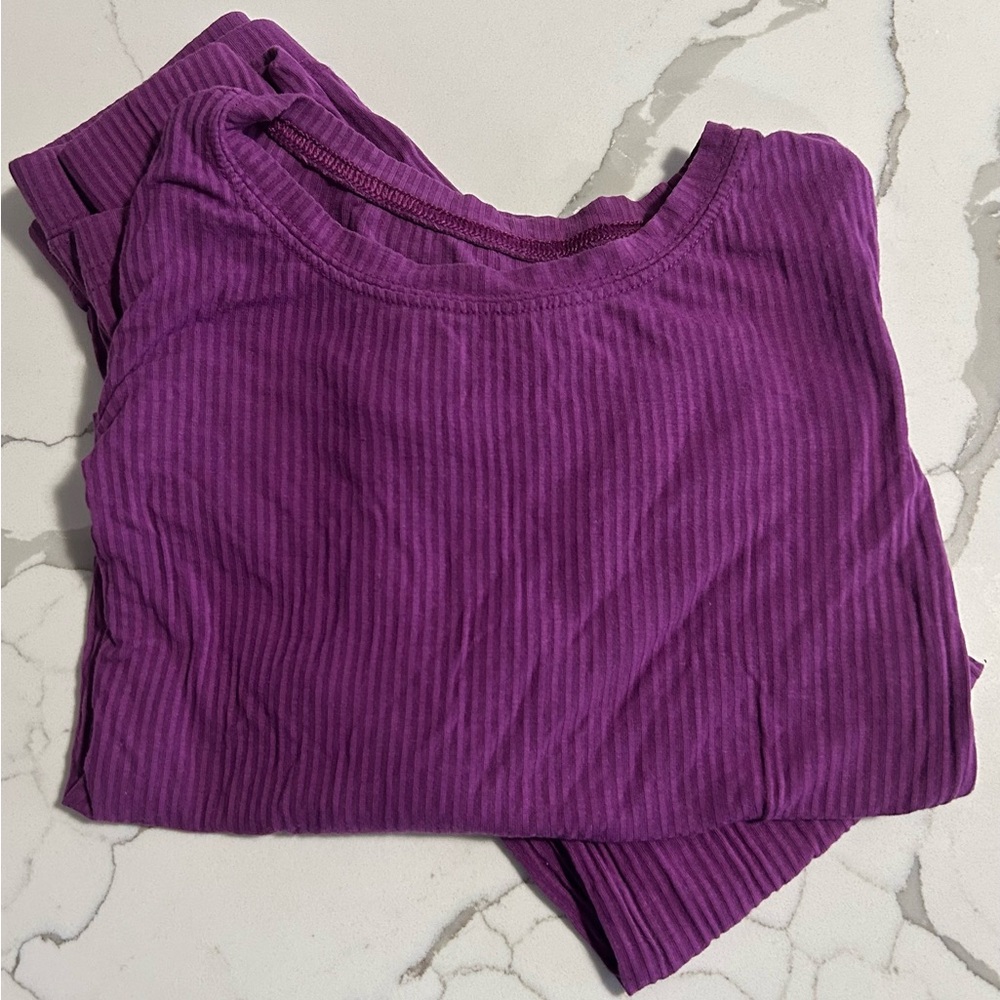 Little Sleepies Ribbed Two Piece Pajama Set